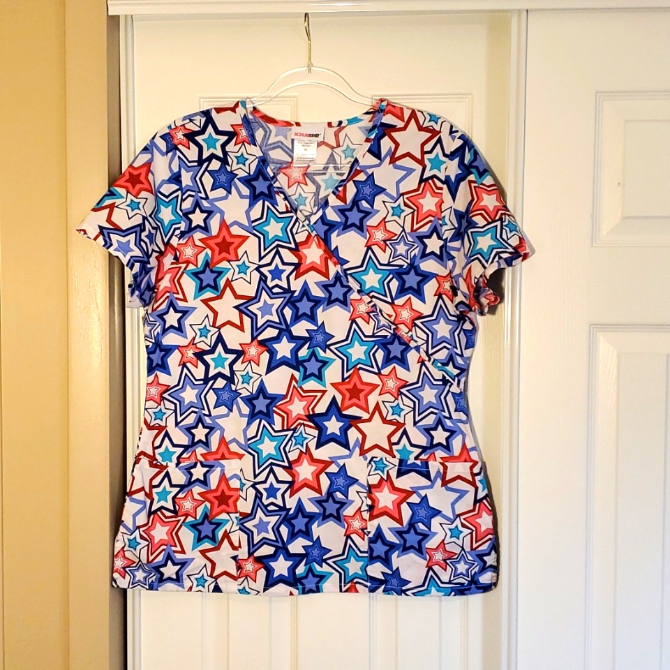 Scrub Top Sz Med